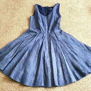 Taylor Denim Fit n' Flare Dress